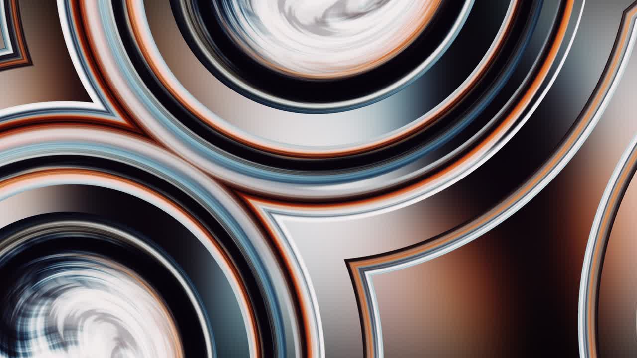 Animazione 4K 3D in loop. Sfondo artistico astratto e colorato a onde con colori vivaci dell'arcobaleno. Sfondo moderno e colorato. Movimento di flusso attivo di arte concettuale con effetto vortice e gradiente di colore in movimento. VJ loop