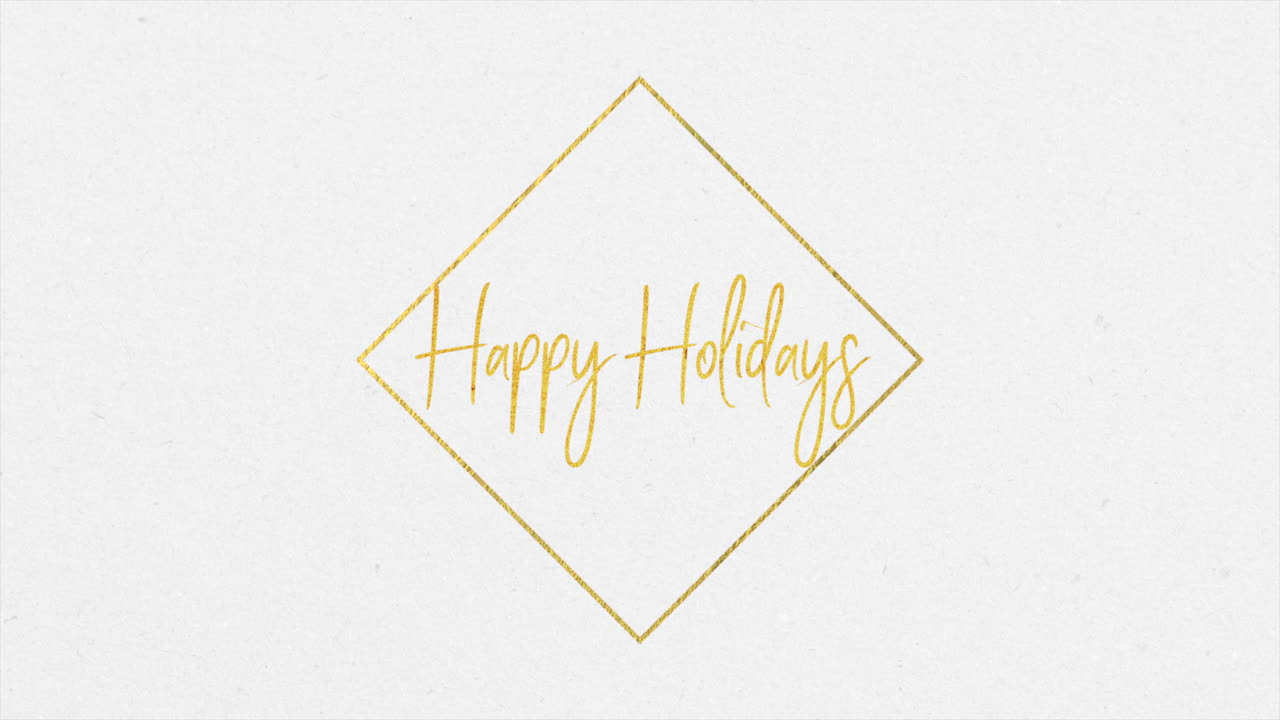 Golden Frame: Pristine Happy Holidays