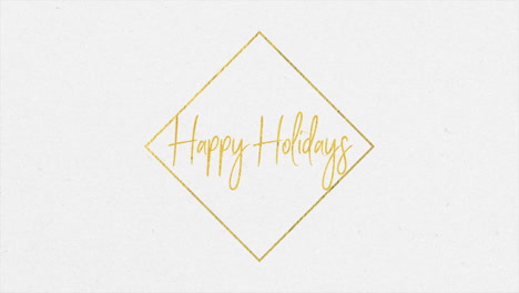 golden frame: pristine happy holidays