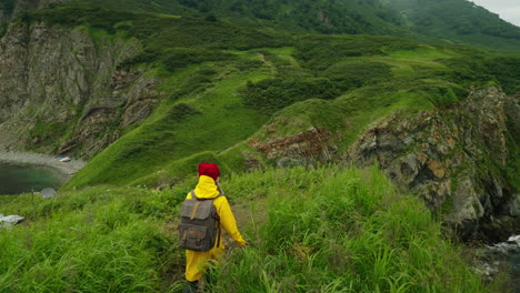 hiking adventure on a rocky coast