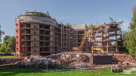 lapso de tiempo: tlb demolición de edificio viejo