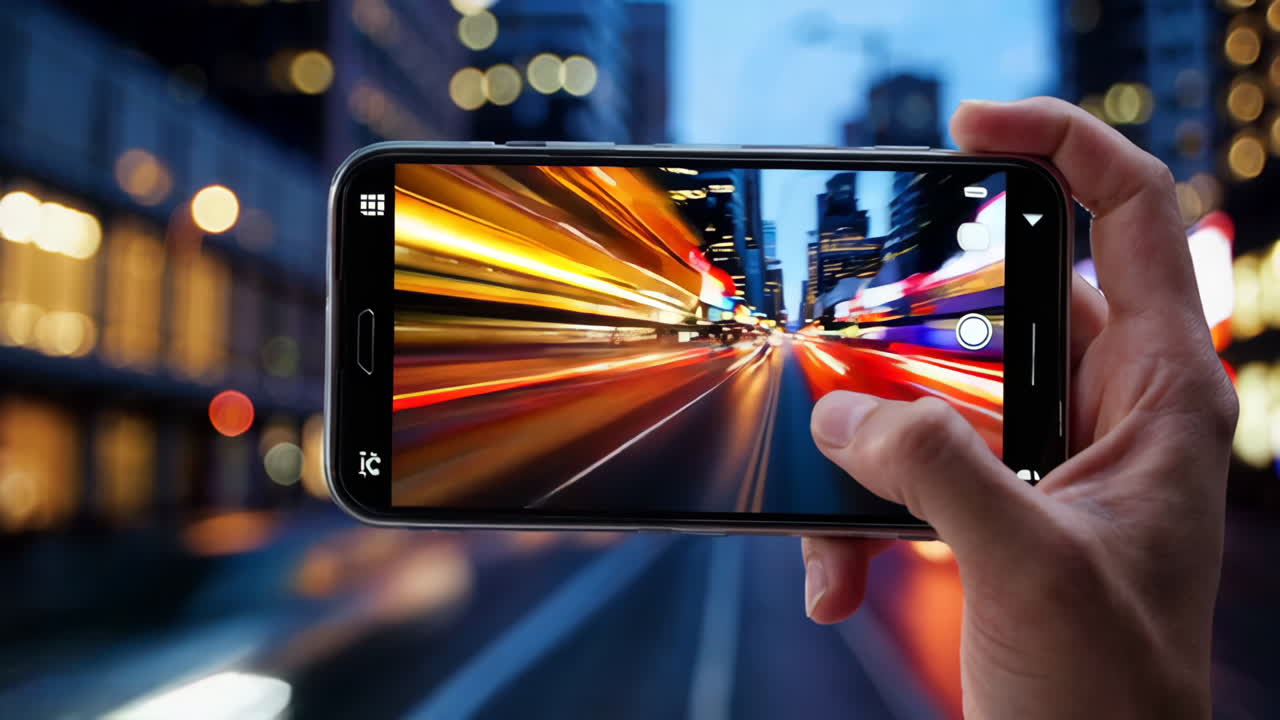 Capturing City Light Trails with Smartphone Long Exposure Photography