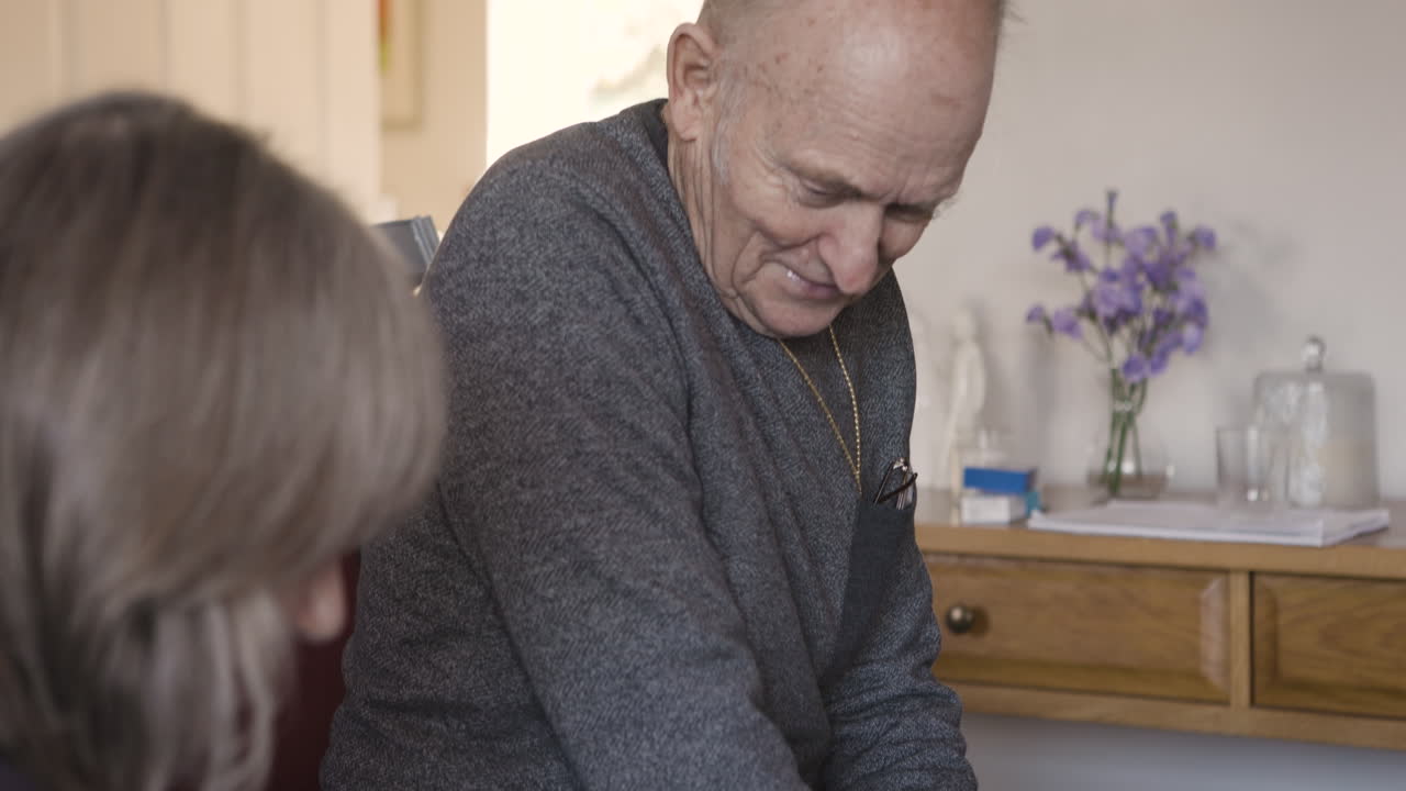 Elderly people indoors