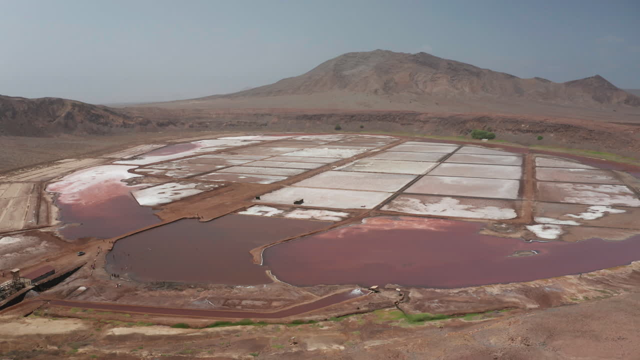 Salt pits, Sal Island, Cape Verde, Atlantic Ocean, Africa
