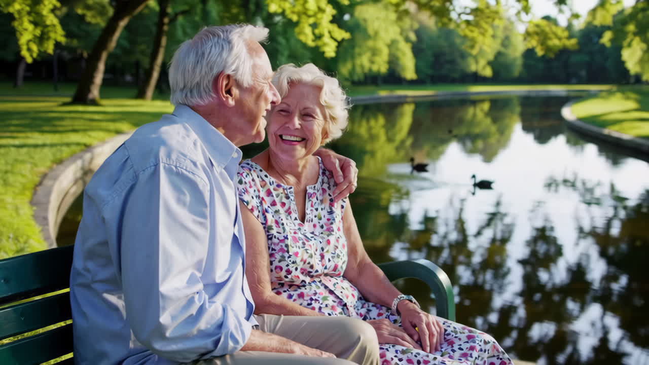 Happy Senior Couple Enjoying a Day in the Park