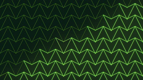 patrón de triángulo en zigzag verde oscuro sobre fondo negro