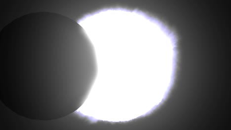 solar eclipse sun moon planet earth space cosmic system 4k