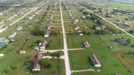 aerial view of the city of dish texas