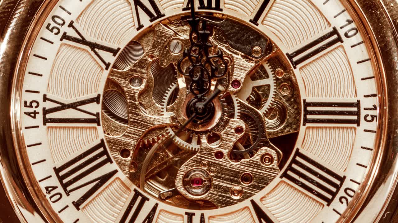 старинные часы крупным планом