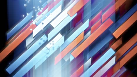 4k abstract animated 3d render background made of simple geometric shapes