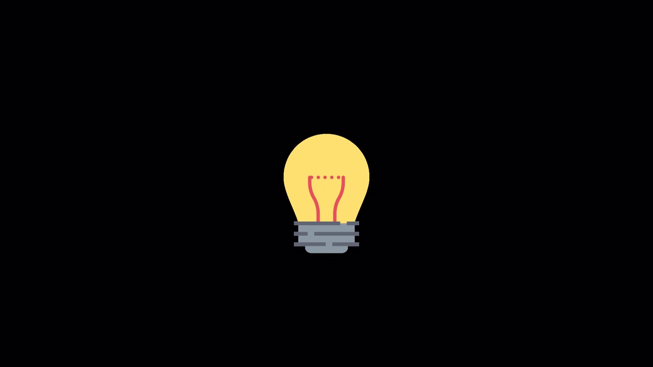 Animazione icona Lampadina Alpha
