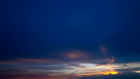 the picturesque cloud stream on the sunset background