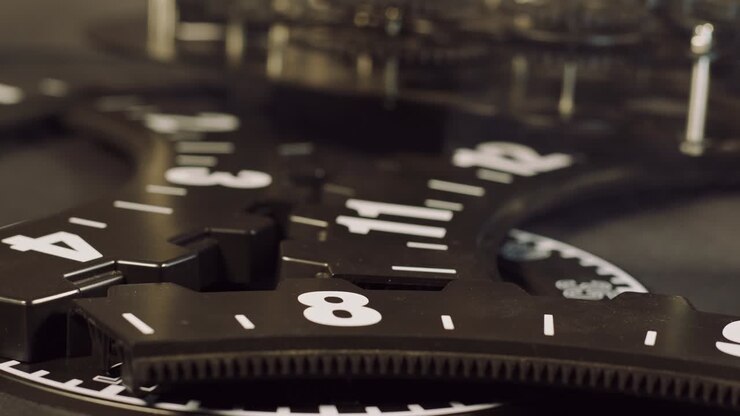Retro Grunge Industrial Mechanic Clock Gears