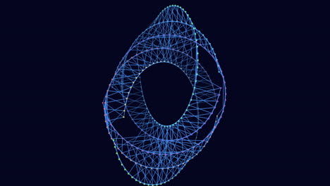 Círculos-Geométricos-Futuristas-Con-Líneas-De-Neón-Y-Puntos-En-El-Espacio-Oscuro