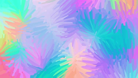 abstract multicolored low framerate animated cheerful floral patterns