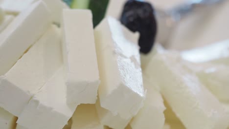 sliced white cheese