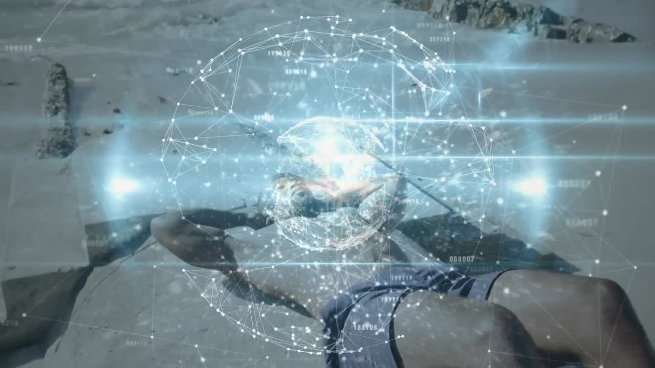 야외에서 운동하는 사람에 대한 연결 네트워크의 활성화