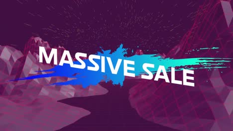 gráfico de venta masiva en fondo naranja