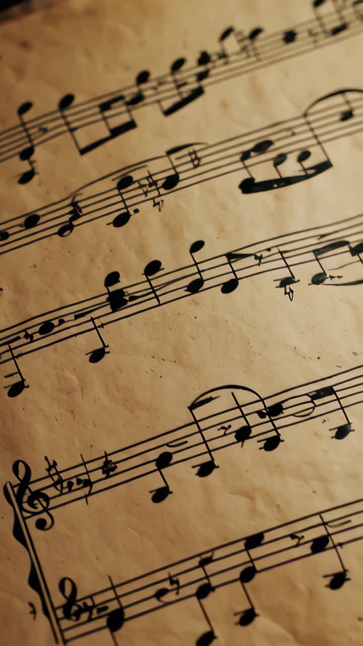 notas de música antigua