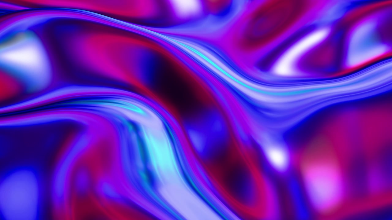 Fond liquide ondulé abstrait avec des couleurs néon irisées