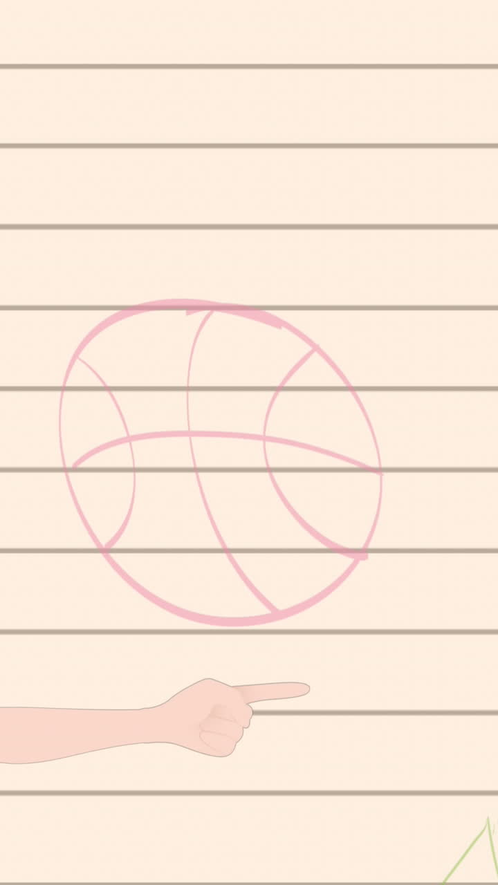 학교 아이콘 위에서 이야기하는 여성의 애니메이션