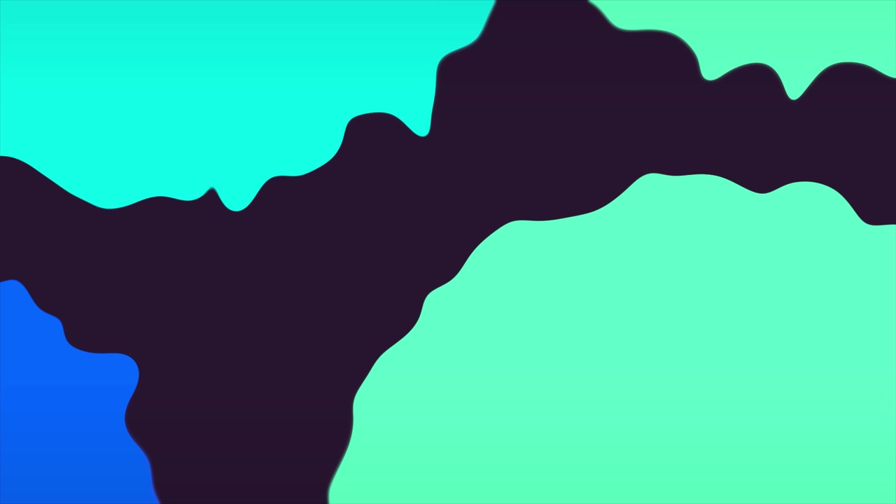 Loop continuo di forme fluide astratte in colori vivaci