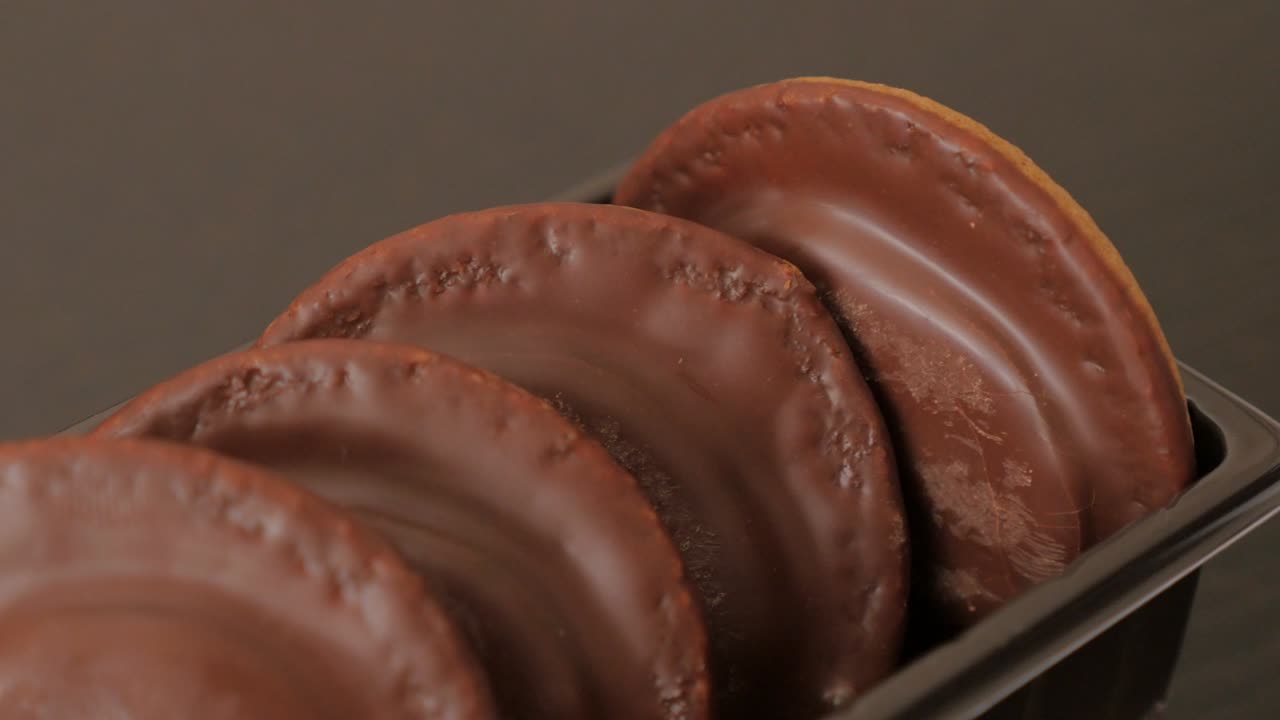 chocolate y aroma de naranja galleta comida envasada 4k