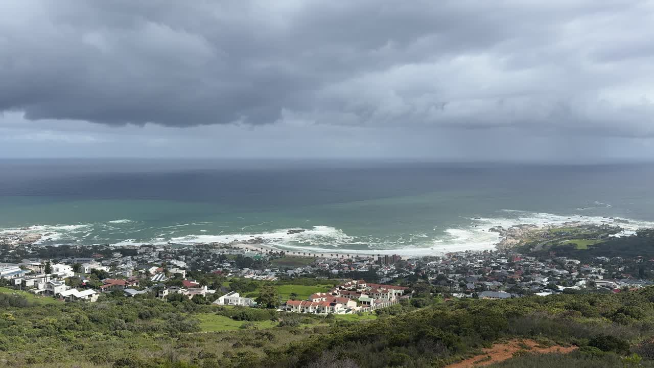 Scenic views of Camps Bay, near Cape Town, South Africa