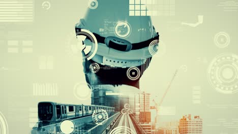 futura construcción de edificios y proyecto de ingeniería inventiva