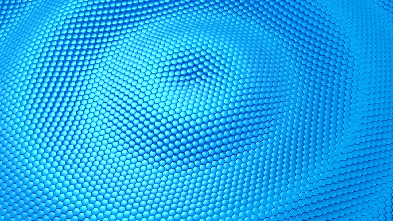 sullo sfondo di esagoni animati