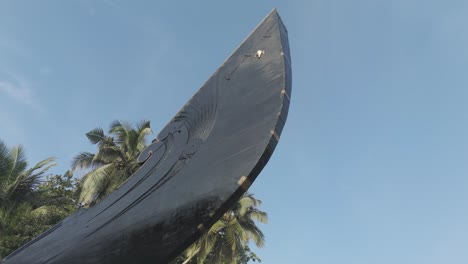 the aranmula uthrittathi vallamkali or aranmula boat race wooden snake boat in aranmula ,kerala