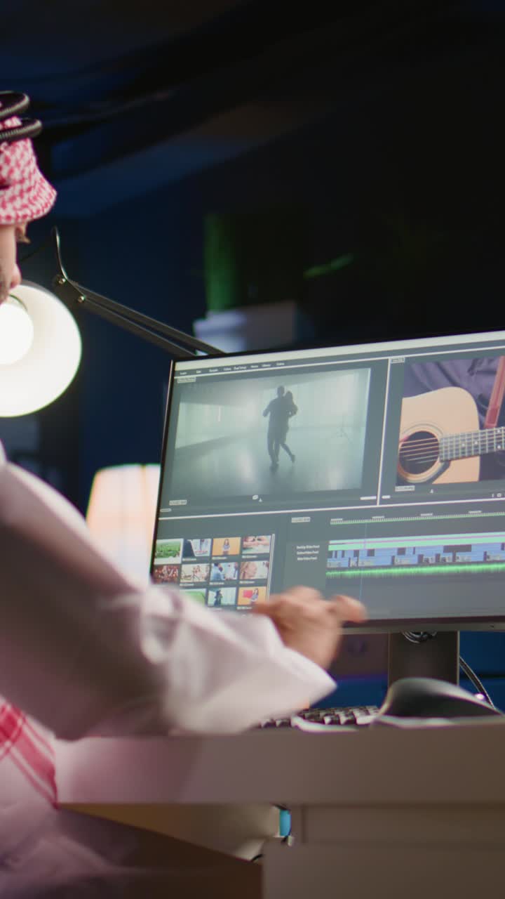 Corrección de color de vídeo vertical de un proyecto cinematográfico