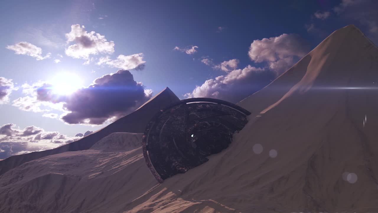 A portal in the desert