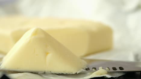 butter on a butter spreader