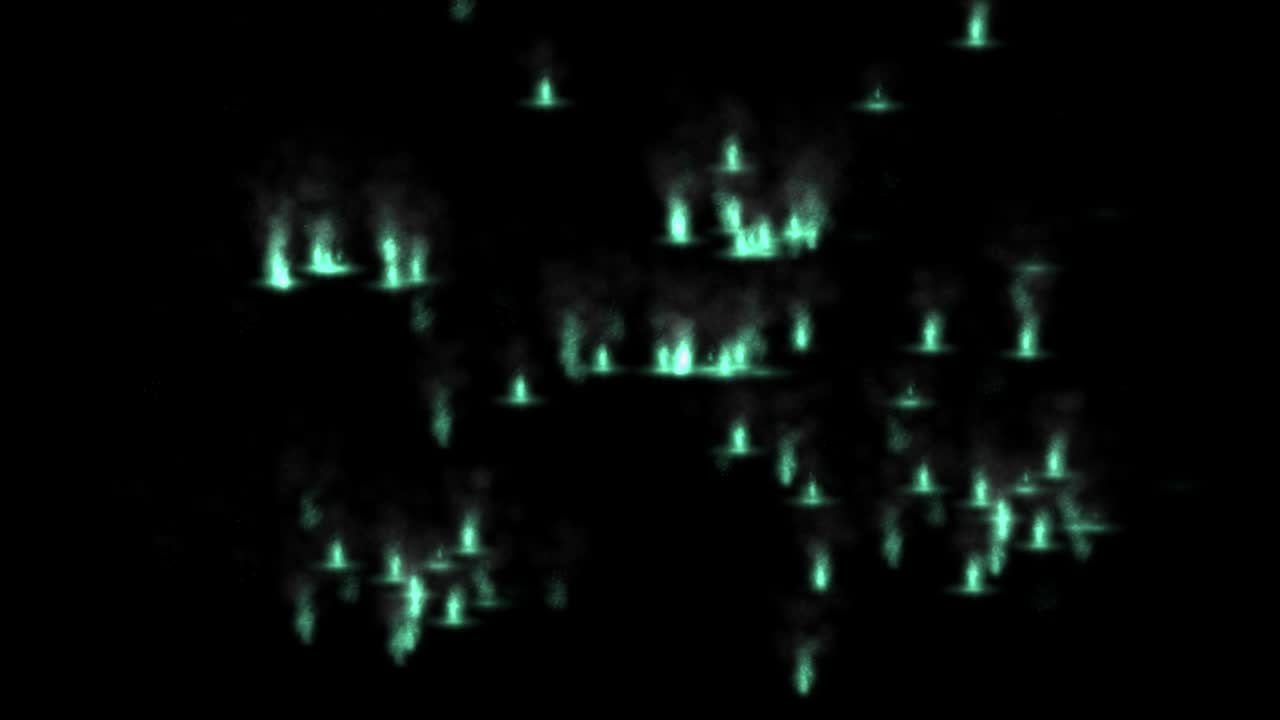 Flame color particle animation motion graphics