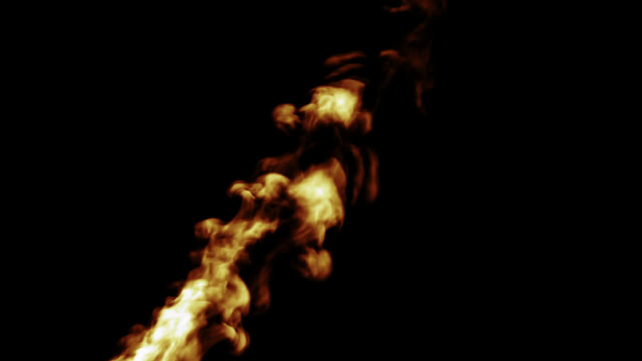 diseño de fuego sobre fondo negro. primer plano