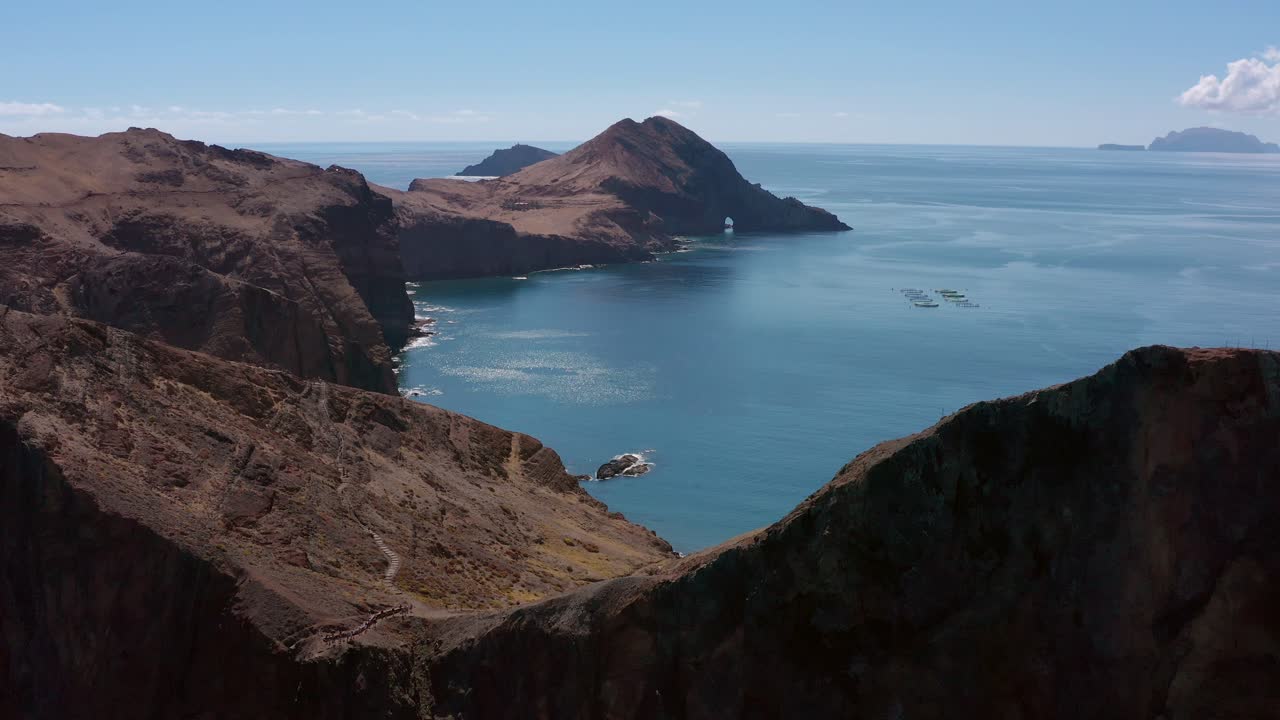 Vista aérea de la parte oriental de Madeira