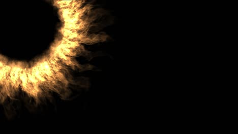 luz del sol fuego abstracto corona llama 4k