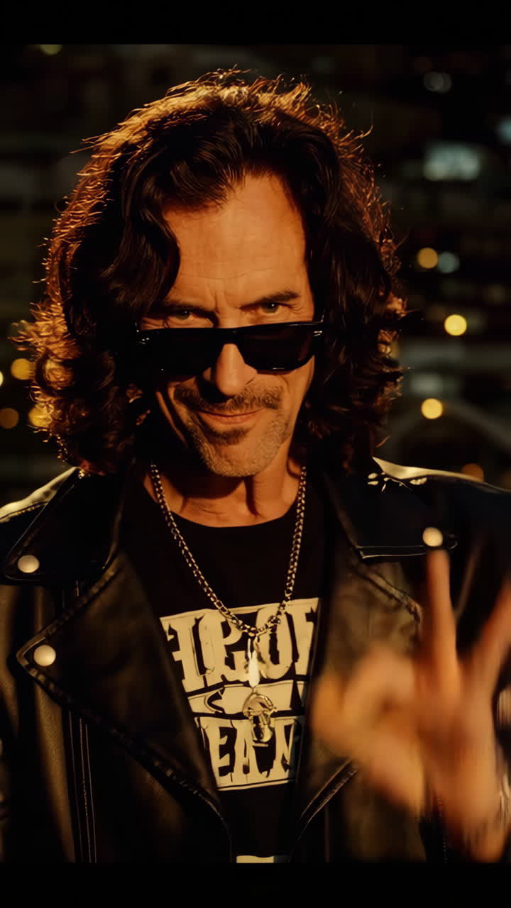 Man in a Sunset Landscape