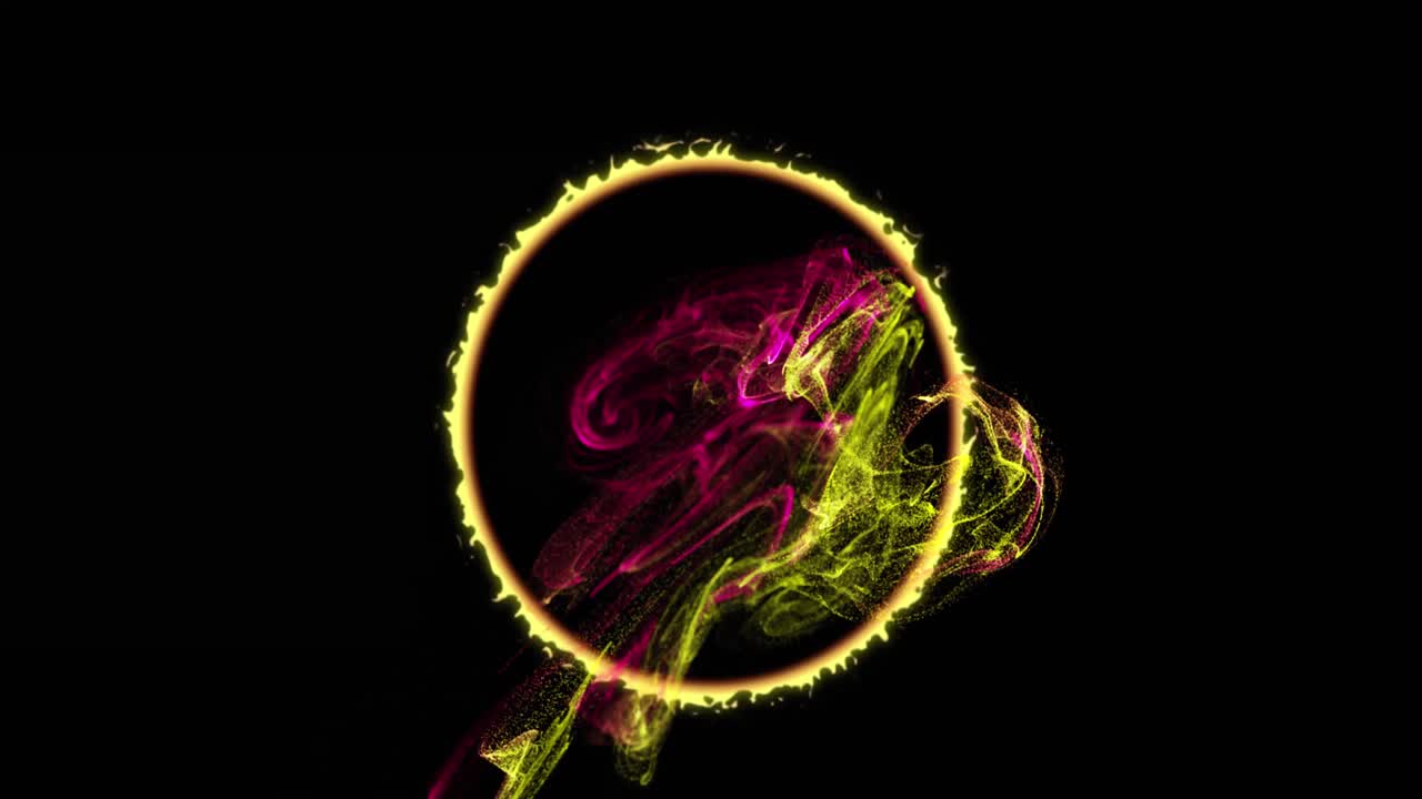 animaciones de formas coloridas líquidas en movimiento sobre un fondo negro