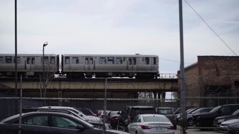 chicago train passing by