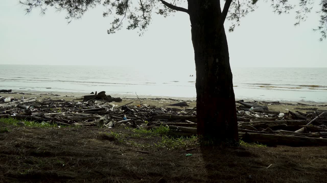 Beautiful Summer View At Kabong Beach,White Sandy Beach,Blue Sky,Sea And Green Trees.