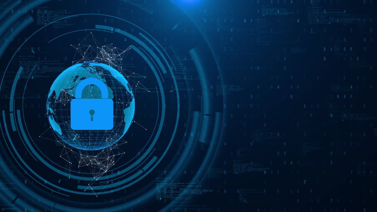Blockchain cybersecurity data protection secure crypto wallet security hologram virtual hud shield
