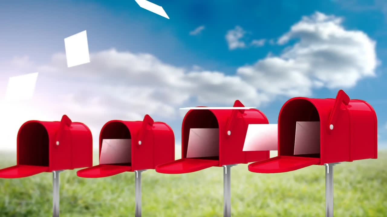 종이 가 있는 우편 상자