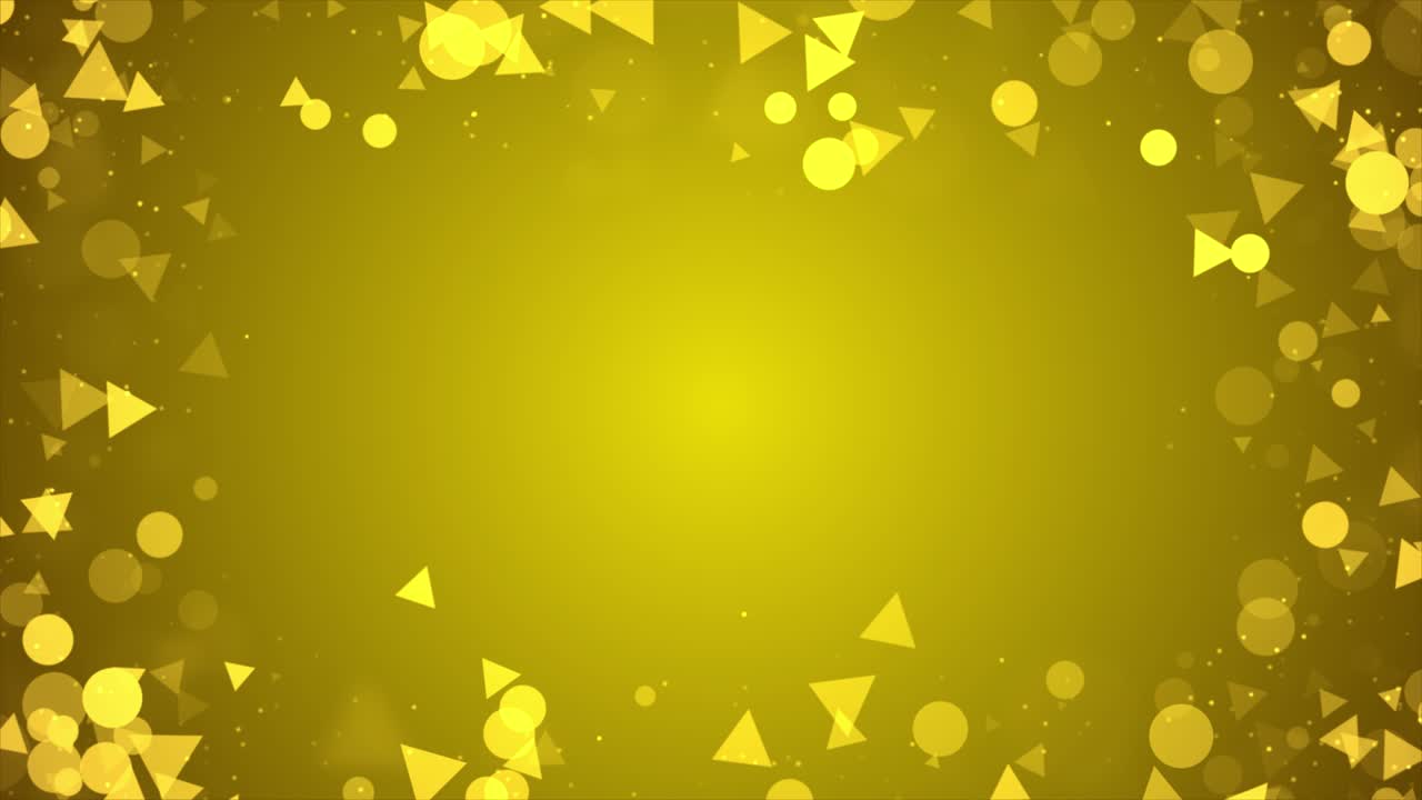 un confeti flotante bellamente brillante volando con partículas de luz bokeh brillantes en el fondo del bucle.
