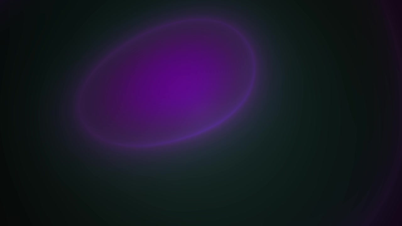 Abstract Purple Light Orb Moving on Dark Background