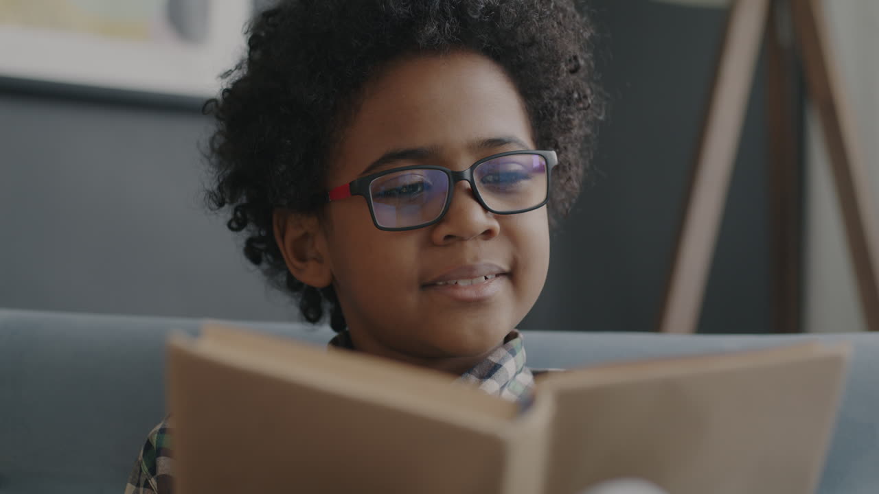 Child Reading a Book