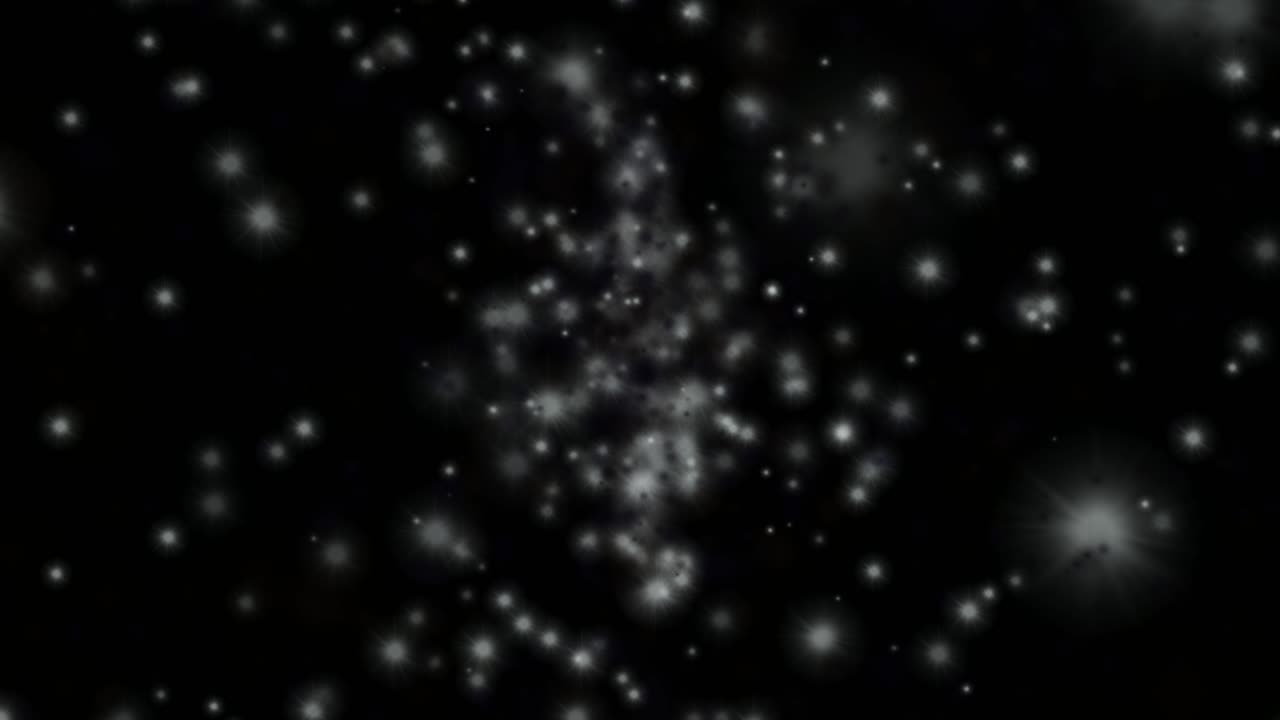 simulazione accelerata dell'espansione della materia del big bang con rotazione