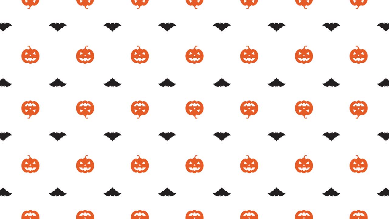 애니메이션 호박과 박와 함께 색 배경 할로윈 휴가 시엄리스 루프 모션 그래픽 개념