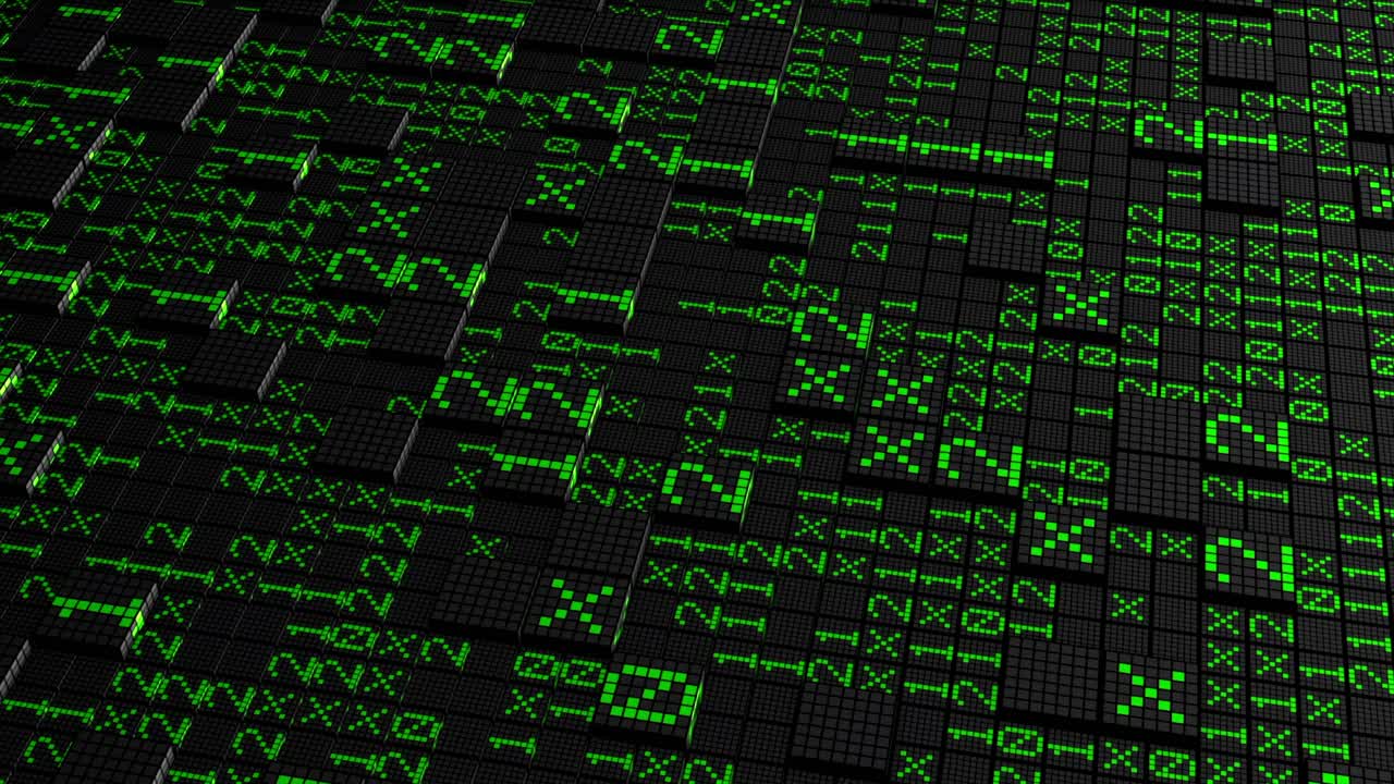 Abstract Digital Background with Binary Code